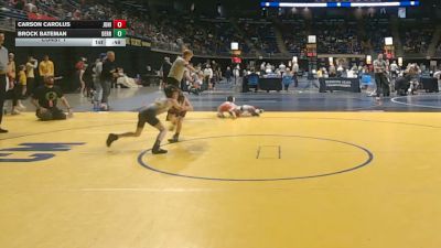 55 lbs Consy 1 - Carson Carolus, Juniata Valley vs Brock Bateman, Derry