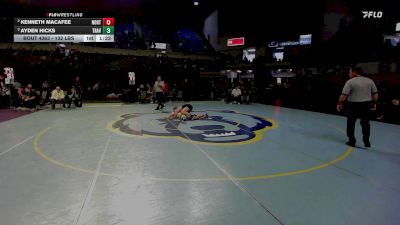 132 lbs 3rd Place - Kenneth Macafee, North Augusta vs Ayden Hicks, Travelers Rest