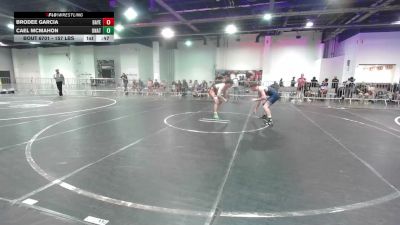 157 lbs Consi Of 4 - Brodee Garcia, Bayer Trained vs Cael McMahon, Unattached