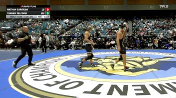 132 lbs Semifinal - Nathan Carrillo, St John Bosco vs Tanner Telford, Corner Canyon