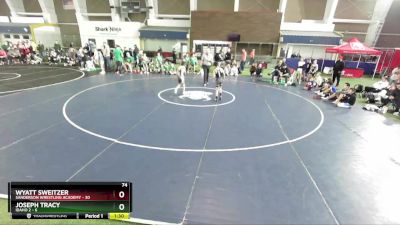 74 lbs Champ Round 1 (16 Team) - Wyatt Sweitzer, Sanderson Wrestling Academy vs Joseph Tracy, Idaho 2