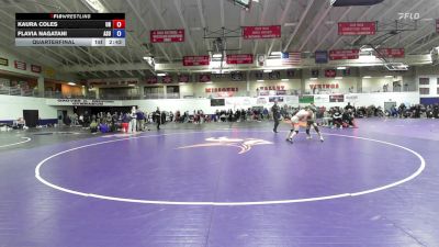 117 lbs Quarterfinal - Kaura Coles, Unattached vs Flavia Nagatani, Adams State