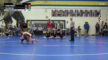 106 lbs Quarterfinal - Riker DeWitt, Williamsburg vs Eli Peiffer, Grinnell