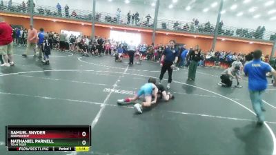 80 lbs Semifinal - Nathaniel Parnell, Team Tiger vs Samuel Snyder, Independent