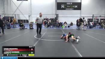 48 lbs Round 1 (4 Team) - Lorenzo Barbieri, River WC vs Ziyan Muhamma, 84 Athletes