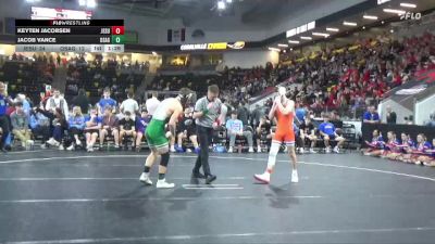 138 lbs Quarterfinal - Jacob Vance, Osage vs Keyten Jacobsen, Jesup