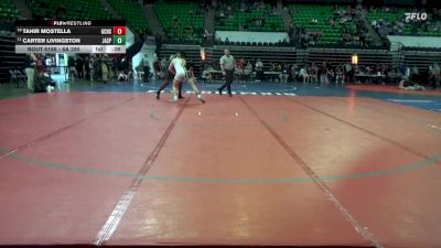 6A 285 lbs Cons. Round 3 - Carter Livingston, Jasper vs Tahir Mostella, Gadsden City