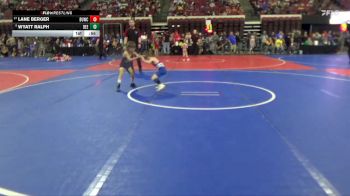 54 lbs Champ. Round 1 - Lane Berger, Buzzsaw Wrestling Club vs Wyatt Ralph, Deerlodge