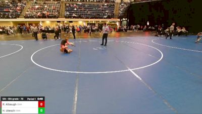 5th - 6th grade - 78 5th Place Match - Ralen Albaugh, Iowa vs Hudson Utesch, Iowa