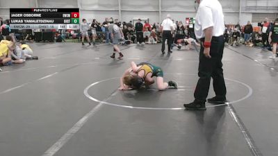 84 lbs Round 3 (6 Team) - Jager Osborne, Empyre WC Maroon vs Lukas Yamaletdzinau, Ohio Stingers