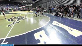 50 lbs Cons. Semi - Shekira Thompson, Toppenish USA Wrestling Club vs Paislee Smith, Orting Jr. Cardinals Wrestling