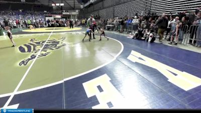 50 lbs Cons. Semi - Shekira Thompson, Toppenish USA Wrestling Club vs Paislee Smith, Orting Jr. Cardinals Wrestling