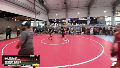 79 lbs Round 1 - Ava Delgado, NB Elite Wrestling Club vs Kennedy Blevins, Amped Wrestling Club