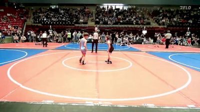 67 lbs Quarterfinal - Whitley Holmes, Sperry Wrestling Club vs Cole Cooper, Collinsville Cardinal Youth Wrestling