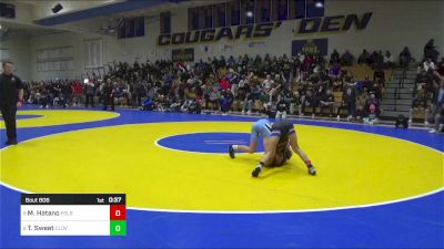 109 lbs Consi Of 4 - Mas Hatano, Folsom vs Tyler Sweet, Clovis North