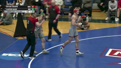 174 lbs Final - Myles Takats, Bucknell vs Carter Baer, Binghamton