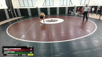 100 lbs Cons. Round 4 - Sage Lichtenberger, Newcastle vs Caydee Eden, Powell