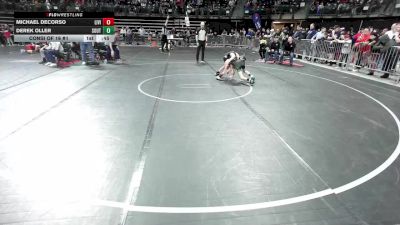 85 lbs Consi Of 16 #1 - Michael DeCorso, Livingston vs Derek Oller, South Plainfield