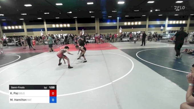 98 kg Semifinal - Keenan Paz, Gold Rush Wr Ac vs Mercer Hamilton, Mat ...