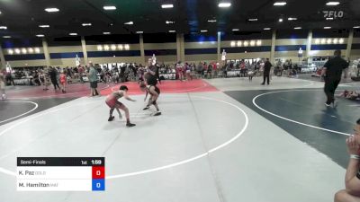 98 kg Semifinal - Keenan Paz, Gold Rush Wr Ac vs Mercer Hamilton, Mat Demon WC