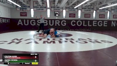 141 lbs Semifinal - Mateo Ochoa, Luther vs Colton Hush, Minnesota State Mankato