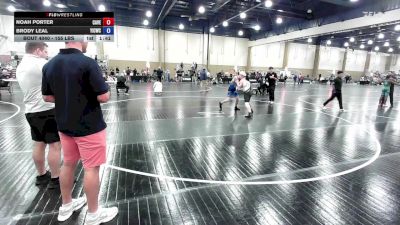 155 lbs Rr Rnd 2 - Noah Porter, Caveman Wrestling vs Brody Leal, Youth Impact Center Wrestling Club