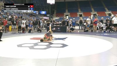 100 lbs 5th Place Match - Joey Cotter, Connecticut vs Shay Lundvall, Iowa