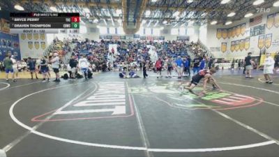 132 lbs Quarterfinal - Draven Thompson, Winter Haven High vs Bryce Perry, Lake Highland Prep