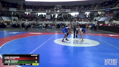 6A 120 lbs Semifinal - Caleb Wright, Mortimer Jordan HS vs Luke Dickinson, Pike Road School