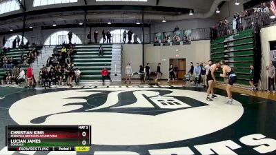 157 lbs Cons. Round 2 - Lucian James, Gonzaga vs Christian King, Christian Brothers Academy(NJ)