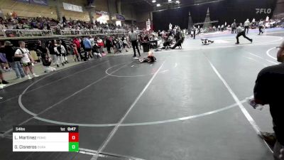 54 lbs Quarterfinal - Liam Martinez, Pomona Elite vs Gabriel Cisneros, Duran Elite