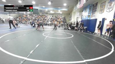 175 lbs Quarterfinal - Andres Ayala, Costa Mesa vs Keshaun White, Centennial