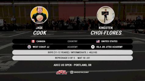 Kingsten Choi-Flores vs Jase Cook 2026 ADCC Portland Open