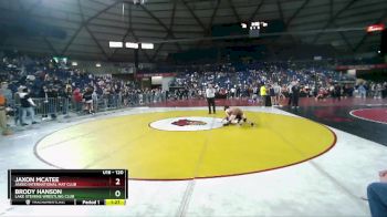 120 lbs Champ. Round 2 - Jaxon McAtee, Askeo International Mat Club vs Brody Hanson, Lake Stevens Wrestling Club
