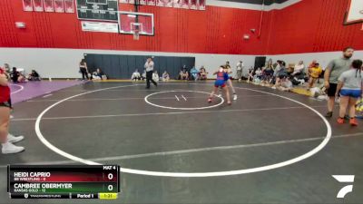 100 lbs Round 3 (6 Team) - Cambree Obermyer, Kansas Gold vs Heidi Caprio, BB Wrestling