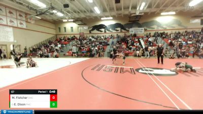 67 lbs Champ. Round 1 - Emmett Olson, Punisher Wrestling Company vs Madison Fletcher, Steelclaw Wrestling Club