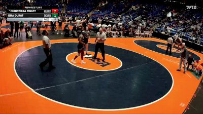 140 lbs Cons. Semi - Christiara Finley, Country Club Hills (Hillcrest) vs Ema Durst, Sycamore (H.S.)