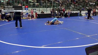 110 lbs Semis - Eva Karam, Big Game Wrestling Club vs Siera Becker, Sebolt