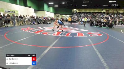 118 lbs Consi Of 32 #1 - Alina Bardoni, WA vs Autumn Littleton, DE