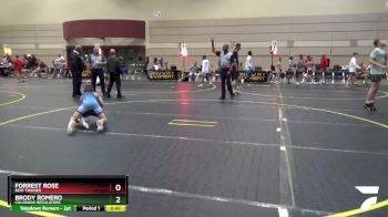 70 lbs Cons. Round 2 - Forrest Rose, Best Trained vs Brody Romero, Colorado Regulators