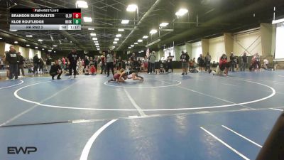 73 lbs Rr Rnd 2 - Branson Burkhalter, Cleveland Take Down Club vs Kloe Routledge, Husky Wrestling Club