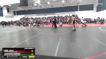 126 lbs Cons. Round 4 - Jonathan Moreno, Wolves Den Wrestling Club vs Uriel Cruz, Menifee Wrestling Club