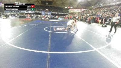 Boys 4A 113 lbs Cons. Round 2 - Brice Lanman, Richland vs Samuel Zisman, Lincoln (Seattle)