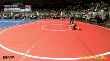 43 lbs Consi Of 8 #2 - Weston Atkinson, Threestyle vs Griffin Edmondson, Team Tulsa Wrestling Club