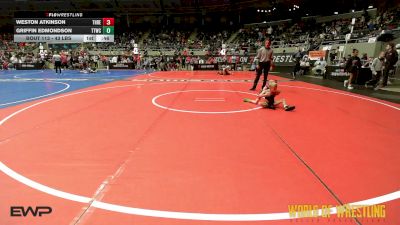 43 lbs Consi Of 8 #2 - Weston Atkinson, Threestyle vs Griffin Edmondson, Team Tulsa Wrestling Club