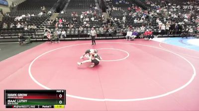 116 lbs Cons. Round 2 - Isaac Luthy, Box Elder vs Hawk Grow, Mountain View
