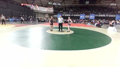 Girls 4A 135 lbs Champ. Round 1 - Zarah Cone, Camas (Girls) vs Lily Ganal, Lake Stevens (Girls)