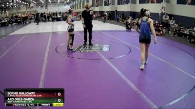 114 lbs Cons. Semi - Aro Ogle-Garza, Best Trained Wrestling vs Sophie Galloway, El Paso Wildcats Wrestling Club