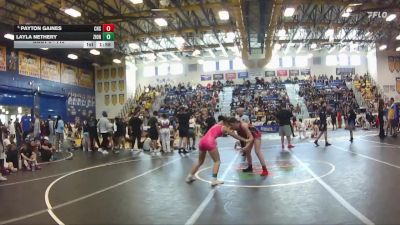 115 lbs Champ. Round 2 - Payton Gaines, Crestview High School vs Layla Nethery, Camden County Outsiders