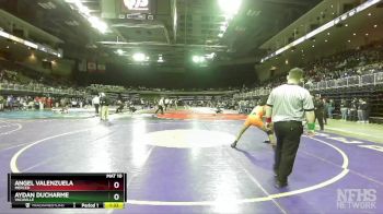 145 lbs Champ. Round 1 - Aydan Ducharme, Vacaville vs Angel Valenzuela, Merced